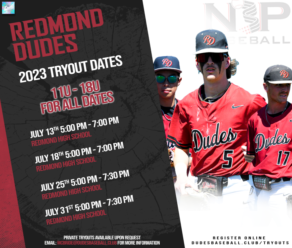 2024 REDMOND DUDES TRYOUTS - Redmond Dudes Baseball